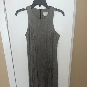 Vintage Grey and Black Fitted Maxi Dress